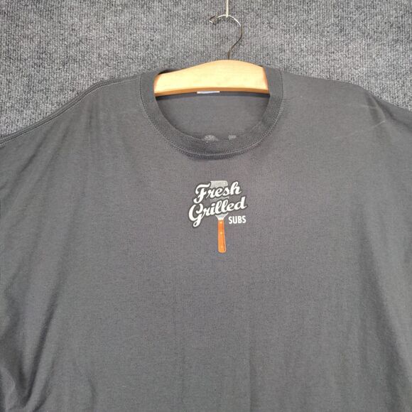 Jerzees Penn Station Active Fresh Grilled Subs East Coast T-Shirt Mens 2XL Gray - Picture 3 of 15